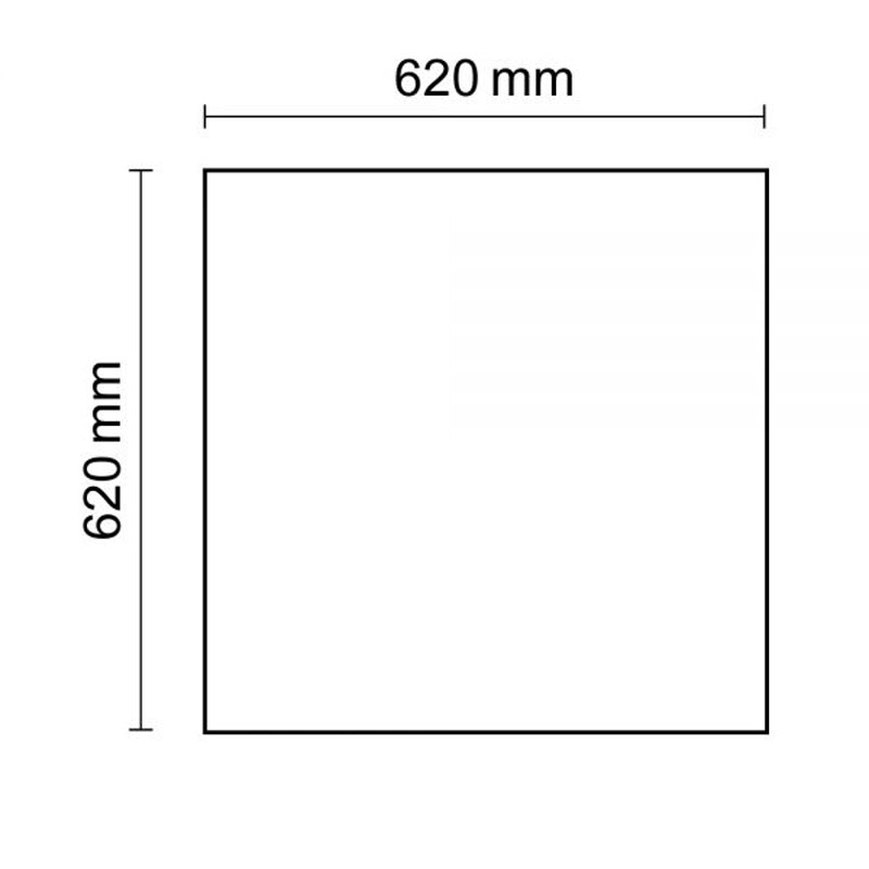 S.Luce LED Panel Business Line 625 Neutralweiß 4650lm Weiß Kostenlose Rückgabe