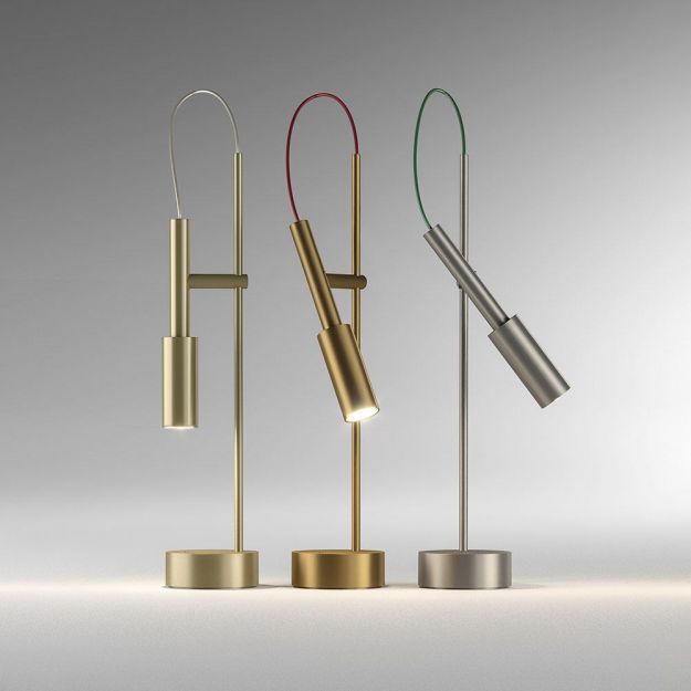 S.Luce Panzeri Tubino LED-Tischlampe schwenkbar Neueste Stile