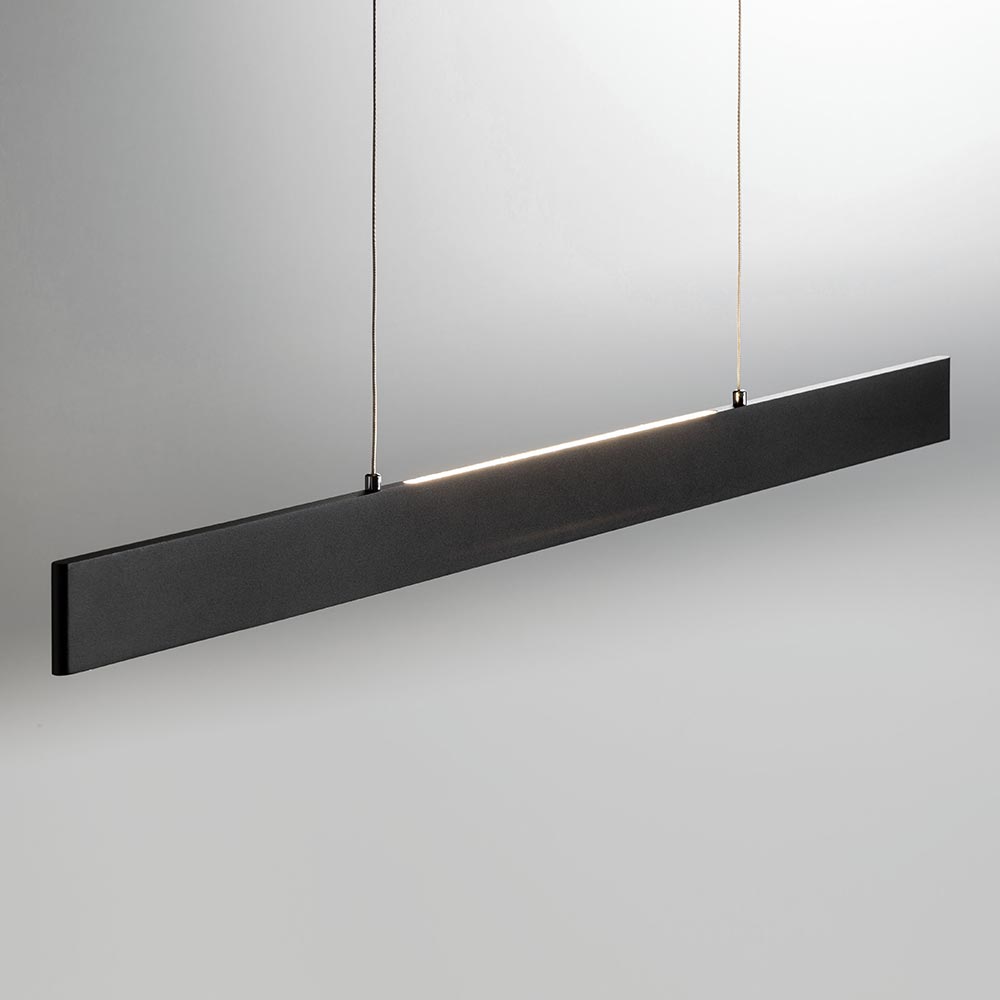 S.Luce Slim LED-Hängeleuchte Dimmbar 3040lm Up&Down Schwarz Vierteljährliche Förderung