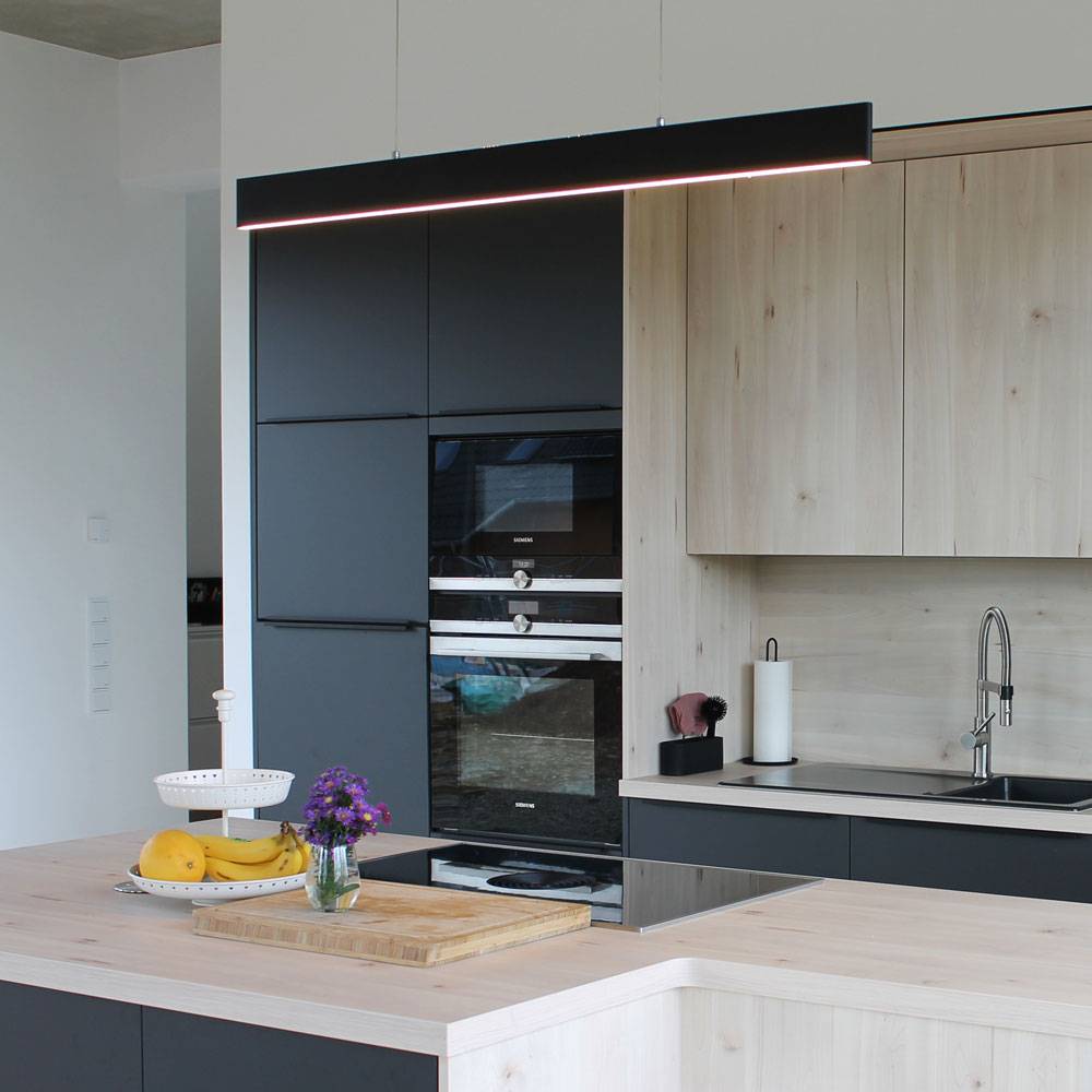 S.Luce Slim LED-Hängeleuchte Dimmbar 3040lm Up&Down Schwarz Vierteljährliche Förderung