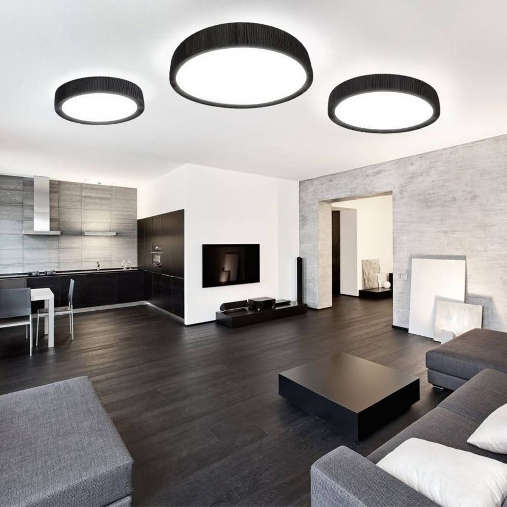 S.Luce Handro LED Deckenleuchte Ø 100cm Schwarz Bis zu 55% Rabatt