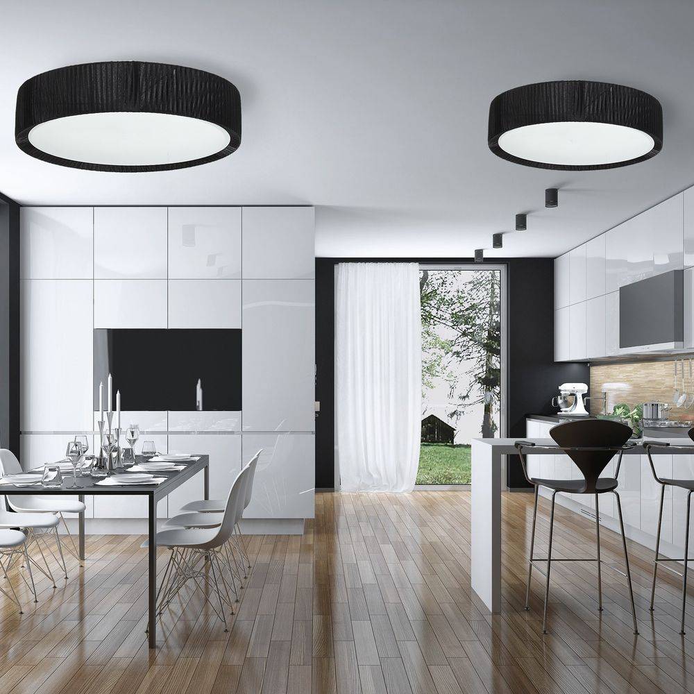 S.Luce Handro LED Deckenleuchte Ø 100cm Schwarz Bis zu 55% Rabatt