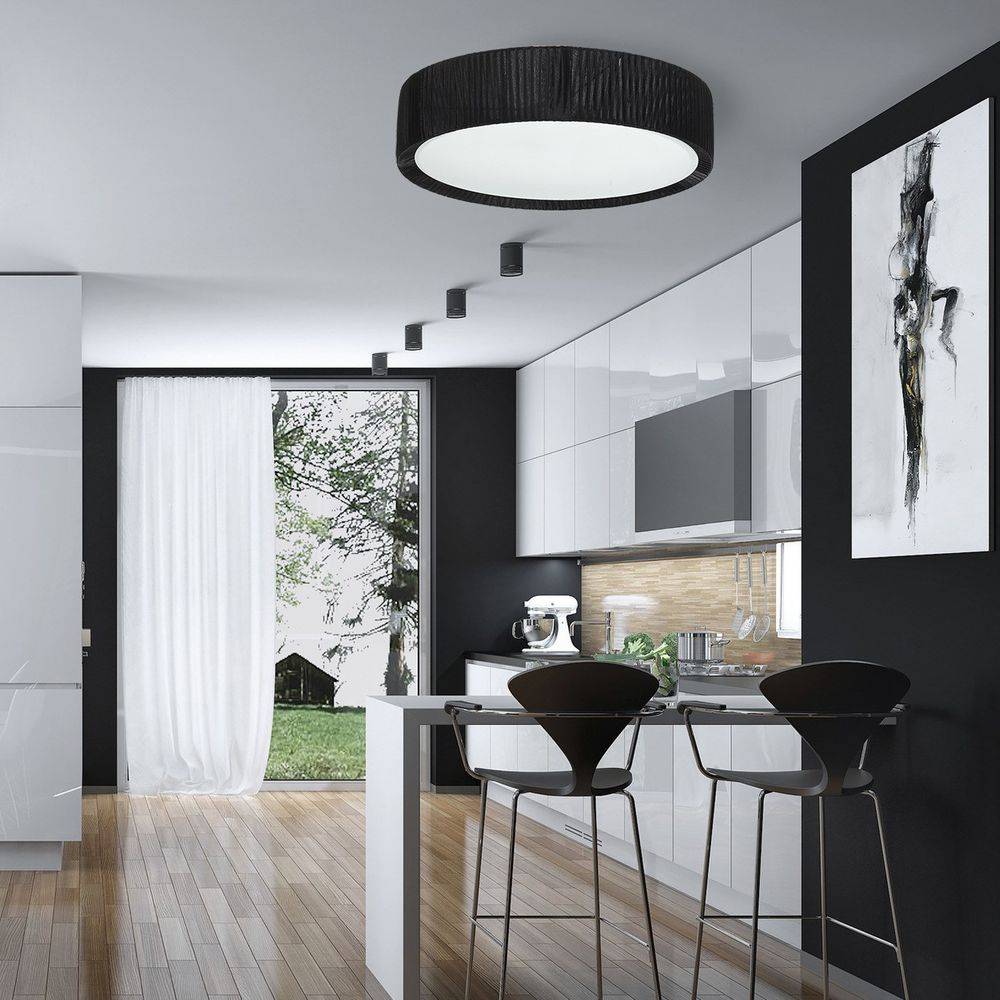 S.Luce Handro LED Deckenleuchte Ø 100cm Schwarz Bis zu 55% Rabatt