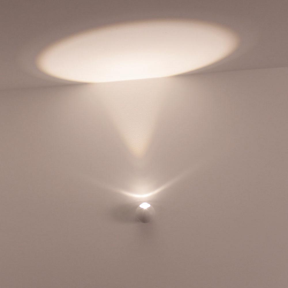 S.Luce LED Decken- & Wandleuchte Glob 350° schwenkbar Weiß Fabrikladen