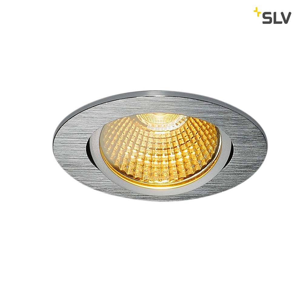 S.Luce SLV New Tria Rund LED Einbauleuchte Alu Gebürstet 1800-3000K Auslauf