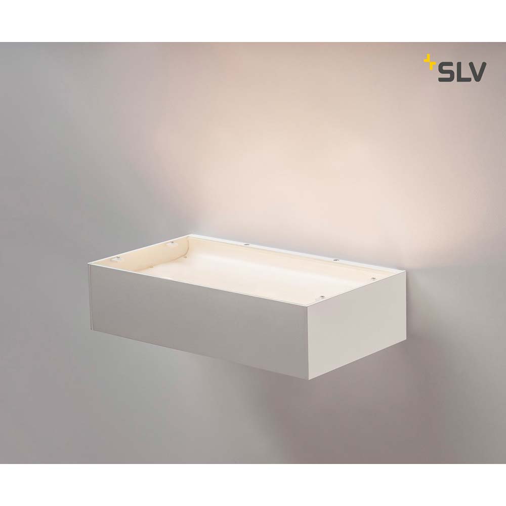 S.Luce SLV Shell 30 LED Wandaufbauleuchte Weiß im Angebot