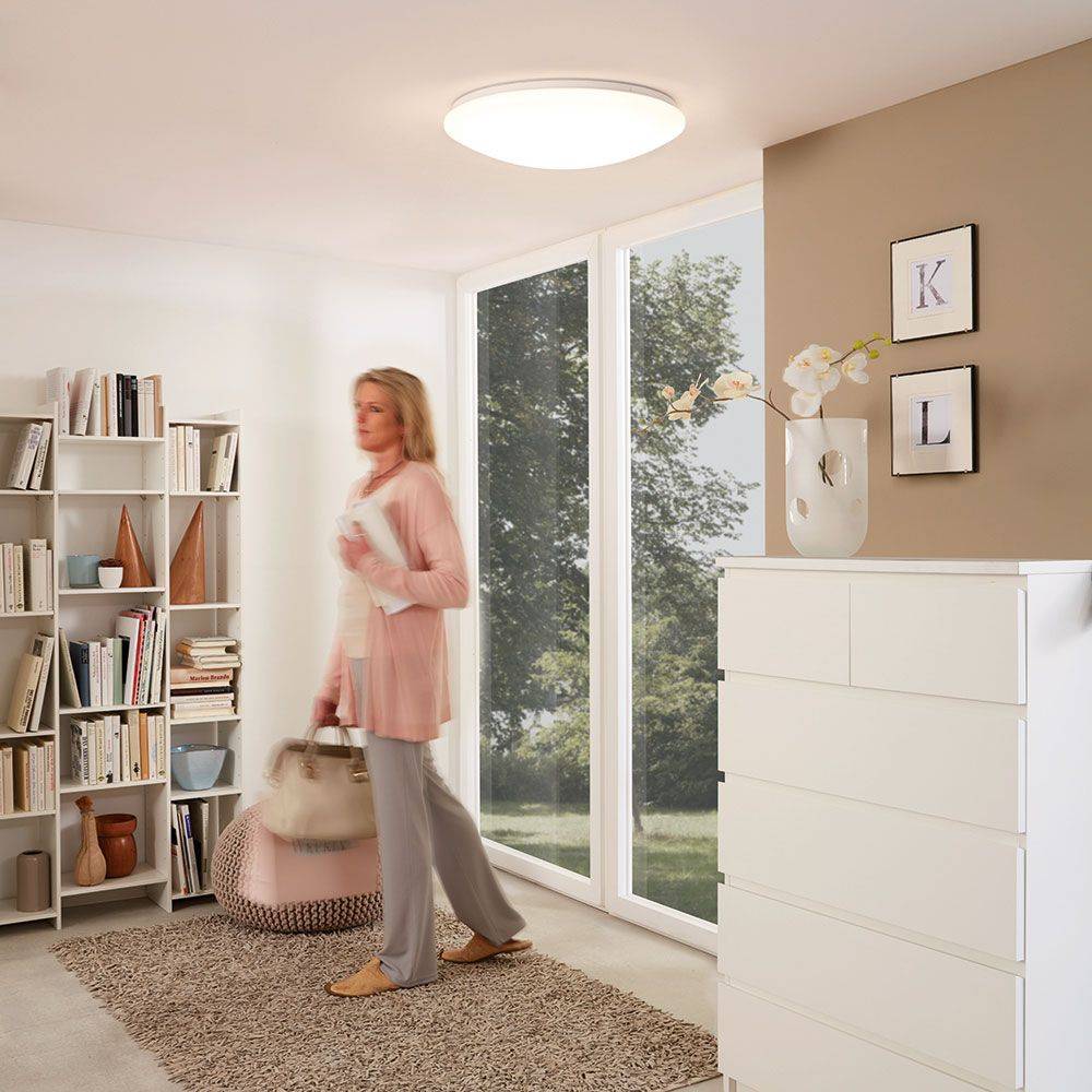 S.Luce LED Deckenleuchte Giron Ø 100cm + Fernbedienung Weiß Fabrikverkauf
