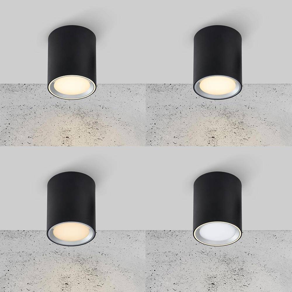 S.Luce LED Aufbauleuchte Moodmaker M Dimmbar Schwarz Rabatt