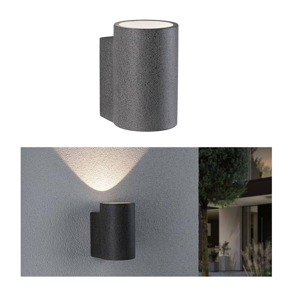 S.Luce Beton LED Außenwandleuchte Concrea Sandig-Schwarz IP65 Großer Ausverkauf