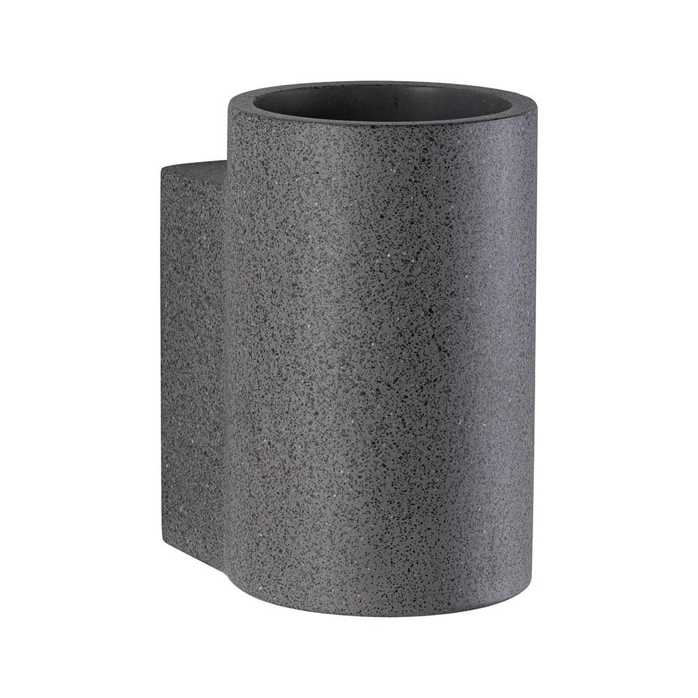 S.Luce Beton LED Außenwandleuchte Concrea Sandig-Schwarz IP65 Großer Ausverkauf