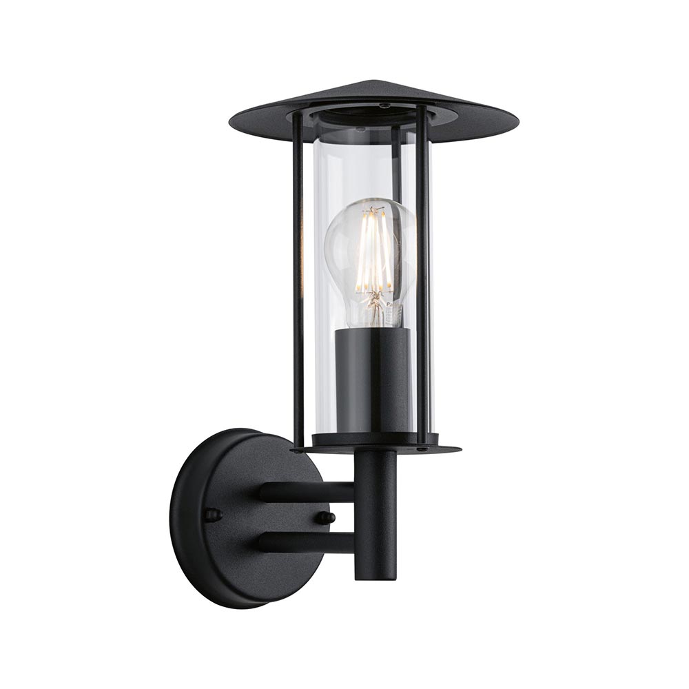 S.Luce Außenwandleuchte Classic Dunkelgrau Metall Glas Weihnachtsangebot