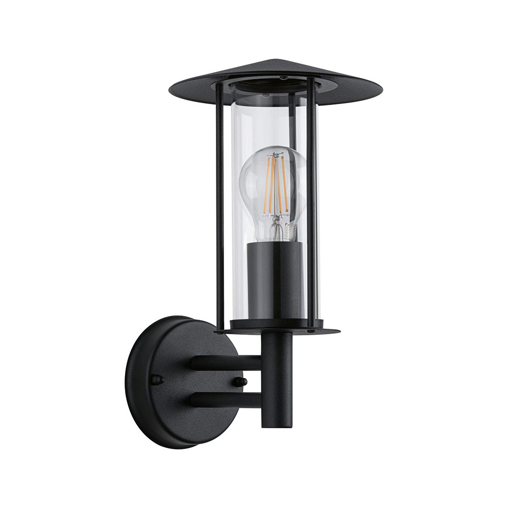 S.Luce Außenwandleuchte Classic Dunkelgrau Metall Glas Weihnachtsangebot