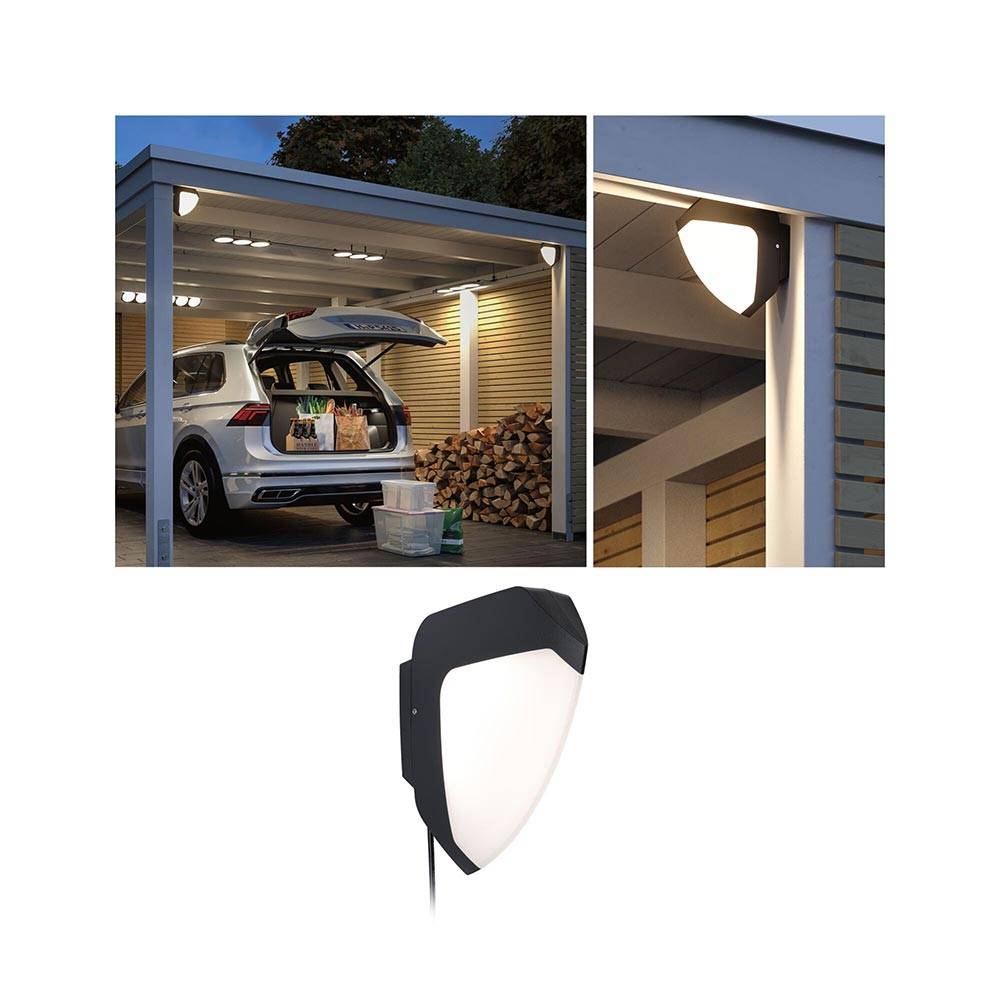 S.Luce Park + Light LED Außenwandleuchte Ikosea Anthrazit Top Angebot