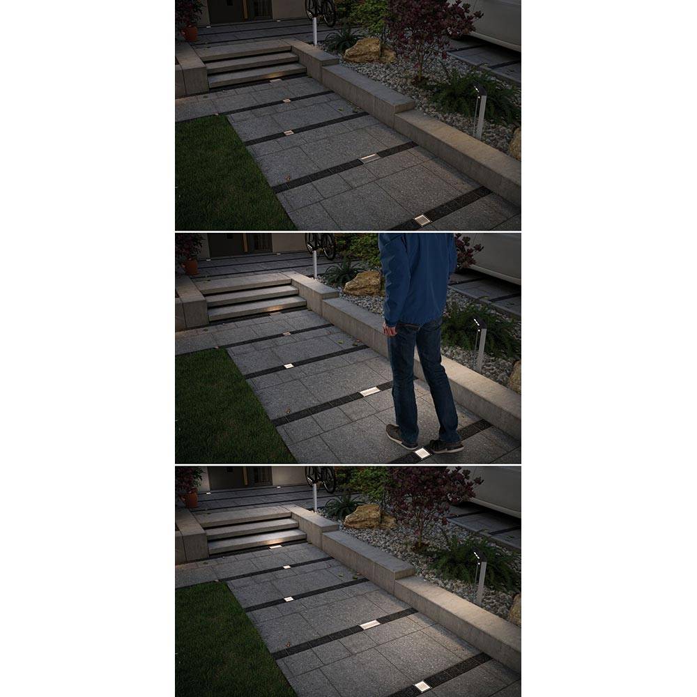 S.Luce LED Bodeneinbauleuchte Brick mit Bewegungsmelder IP67 Neueste Mode