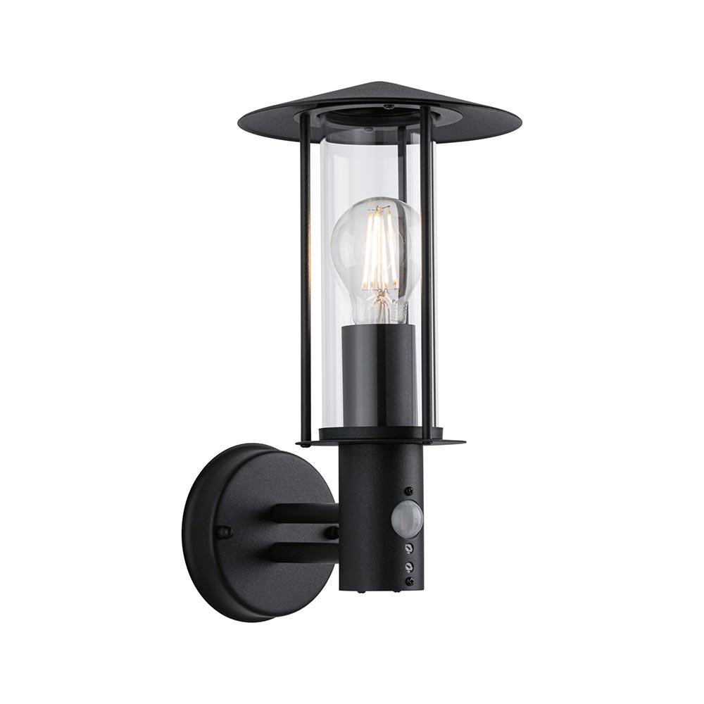 S.Luce Sensor Außenwandleuchte Classic Dunkelgrau Metall Glas Tägliche Deals