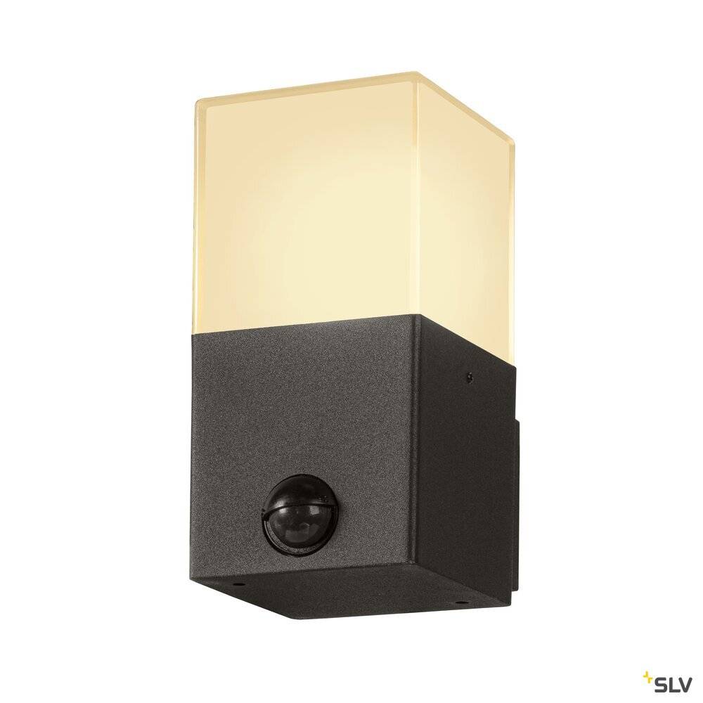 S.Luce SLV Grafit Square Aupen Wandleuchte mit Sensor Anthrazit Bis zu 60% Rabatt