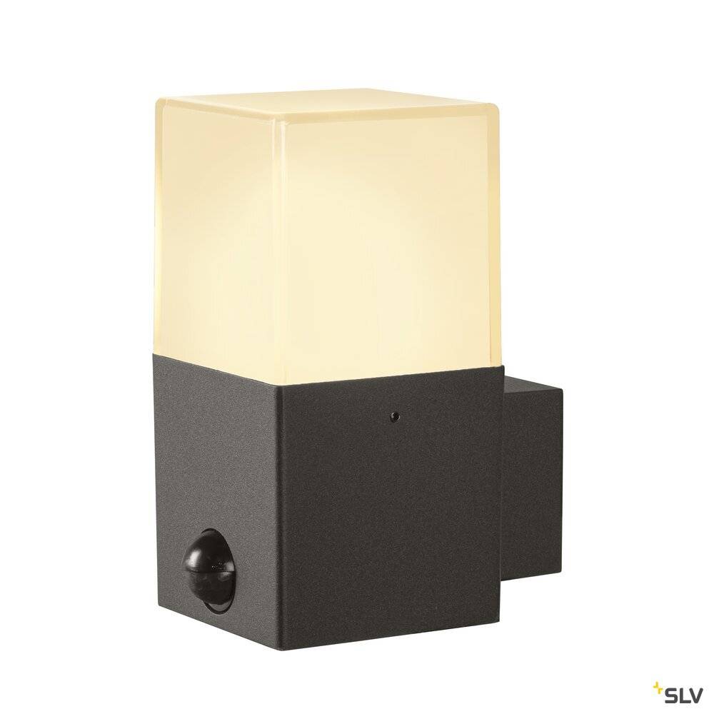 S.Luce SLV Grafit Square Aupen Wandleuchte mit Sensor Anthrazit Bis zu 60% Rabatt