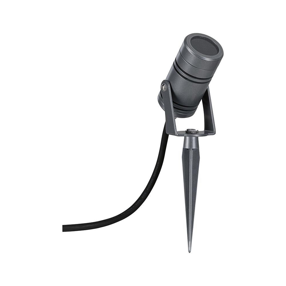 S.Luce LED Gartenstrahler Radon Grau Metall IP65 Vierteljährliche Förderung