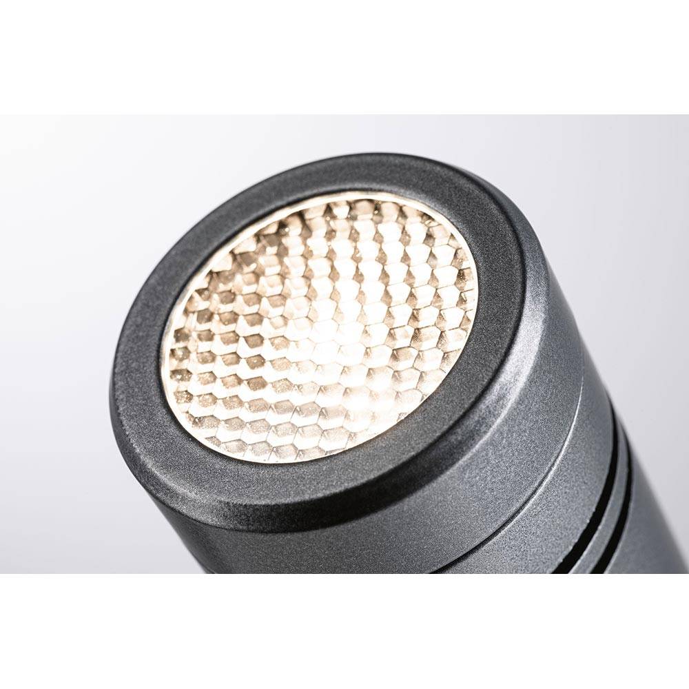 S.Luce LED Gartenstrahler Radon Grau Metall IP65 Vierteljährliche Förderung