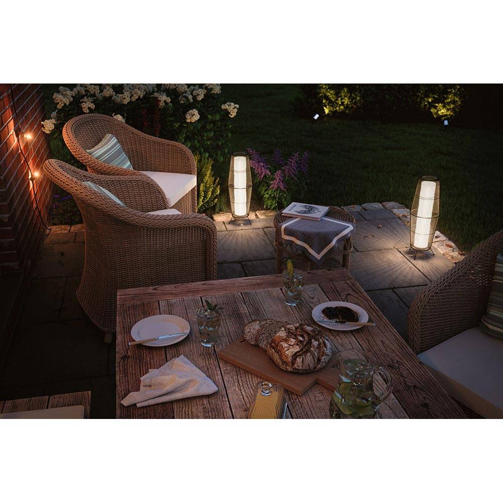 S.Luce Plug & Shine LED Lichtobjekt Basket Rattan Braun Discount Store für neue Produkte