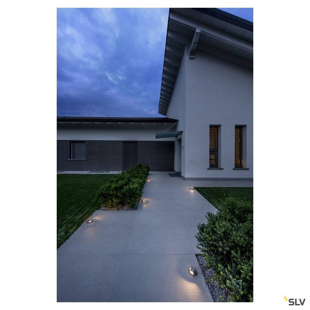 S.Luce SLV Small Plot LED Modul Edelstahl Gefrosted 3000K 180° Super Rabatt