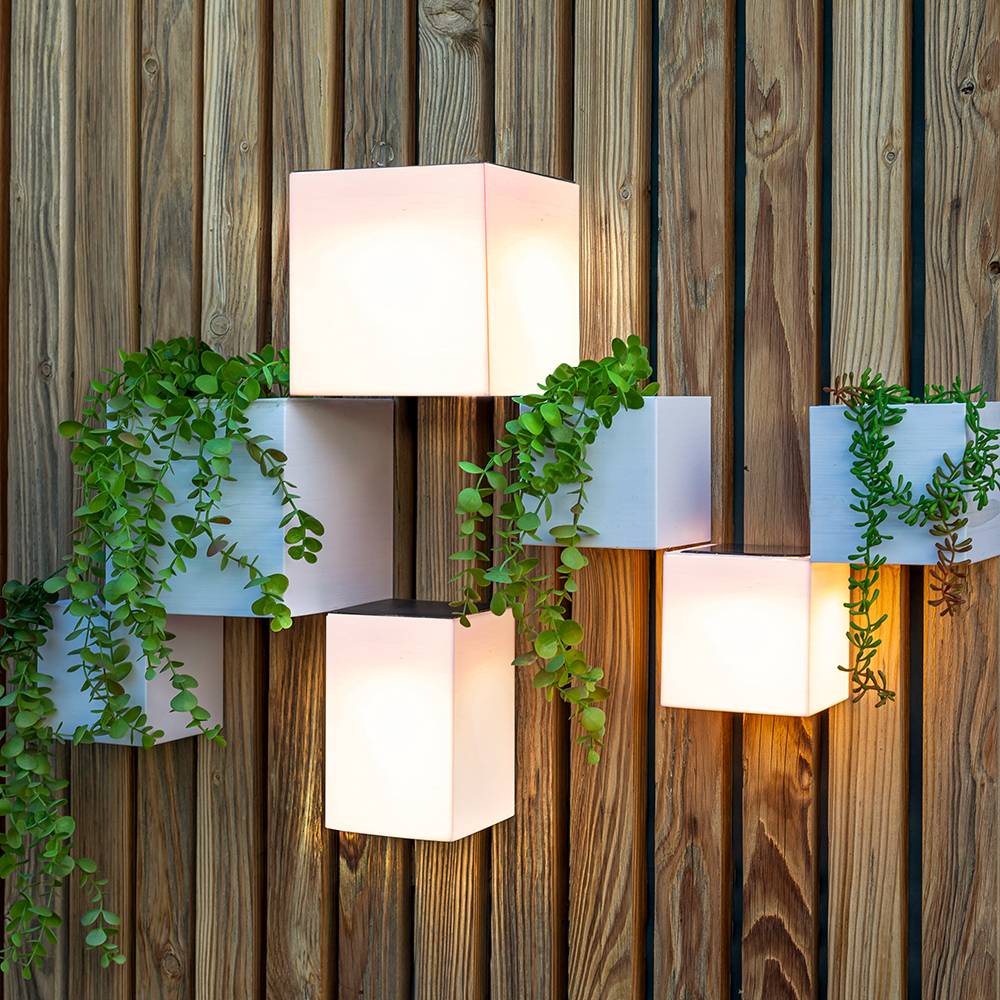 S.Luce Wally LED Quader-Wandlampe Solar 50% Rabatt mit kostenlosem Versand