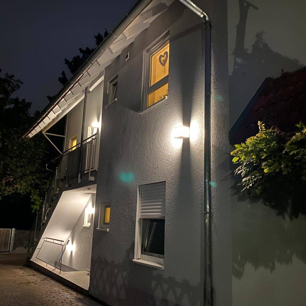 S.Luce Außenwandleuchte KUBICK IP44 Grau 50% Rabatt für begrenzte Zeit