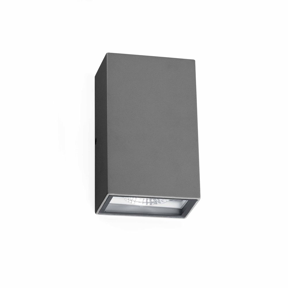 S.Luce LED Außenwandleuchte LING 6W 4000K IP54 Dunkelgrau