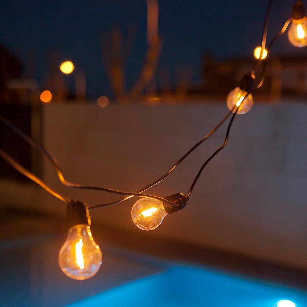 S.Luce Girlande Allegra 10-flammig IP44 im Angebot