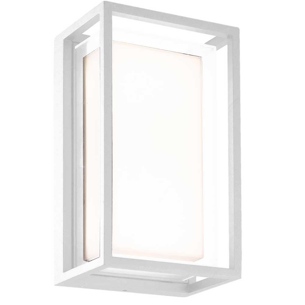 S.Luce Mantra Chamonix rechteckige Outdoor LED-Wandleuchte Begrenztes Angebot
