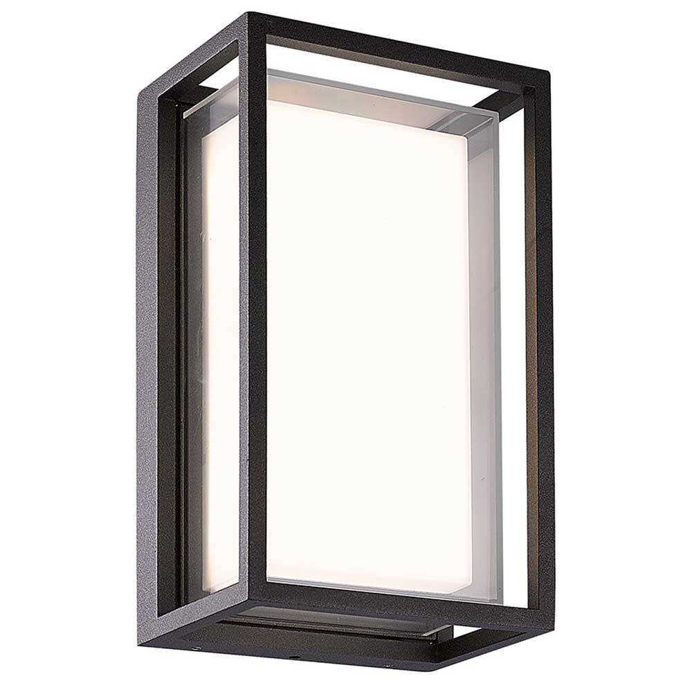 S.Luce Mantra Chamonix rechteckige Outdoor LED-Wandleuchte Begrenztes Angebot
