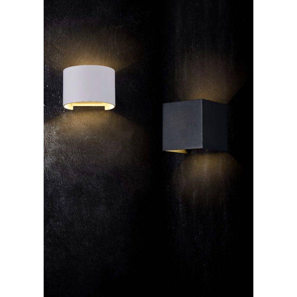S.Luce Maytoni Fulton LED-Außenwandlampe rund IP54 Große Rabatte