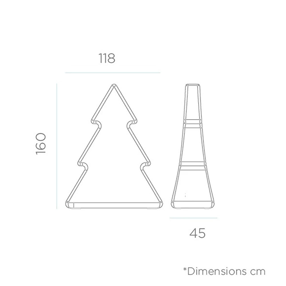 S.Luce XXL LED Weihnachtsbaum Pinus 160cm IP65 VIP-Rabatte