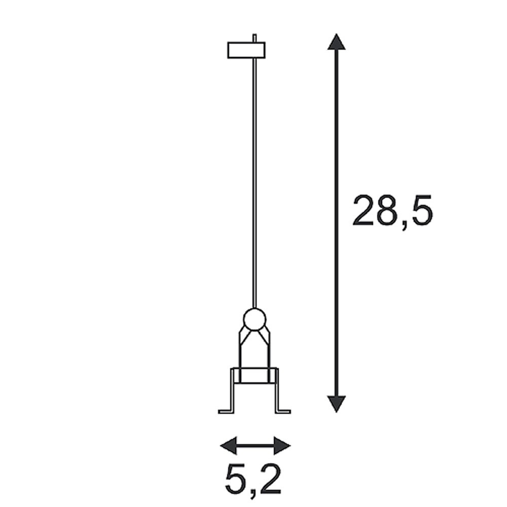 S.Luce SLV Seilleuchte QRB chrom G53 max. 50W Online