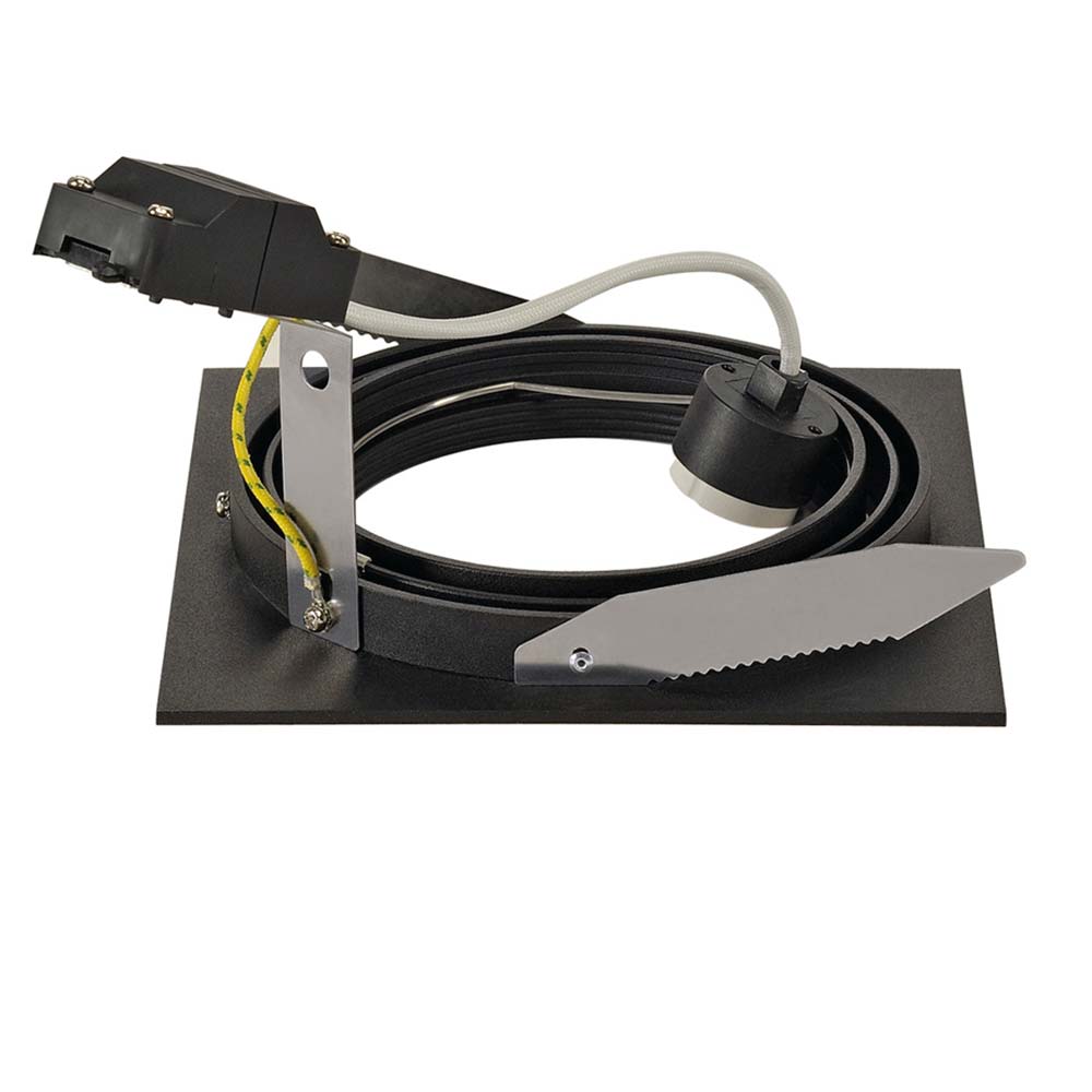 S.Luce SLV New Tria I ES111 Square Schwarz GU10 max. 75W inkl. Blattfedern Auslauf
