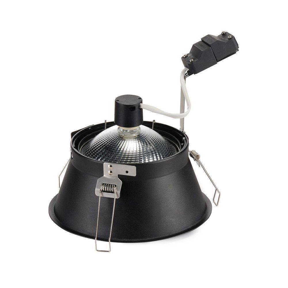 S.Luce SLV Horn-T Einbauleuchte QPAR111 Schwarz GU10 max. 50W Fabrikverkauf