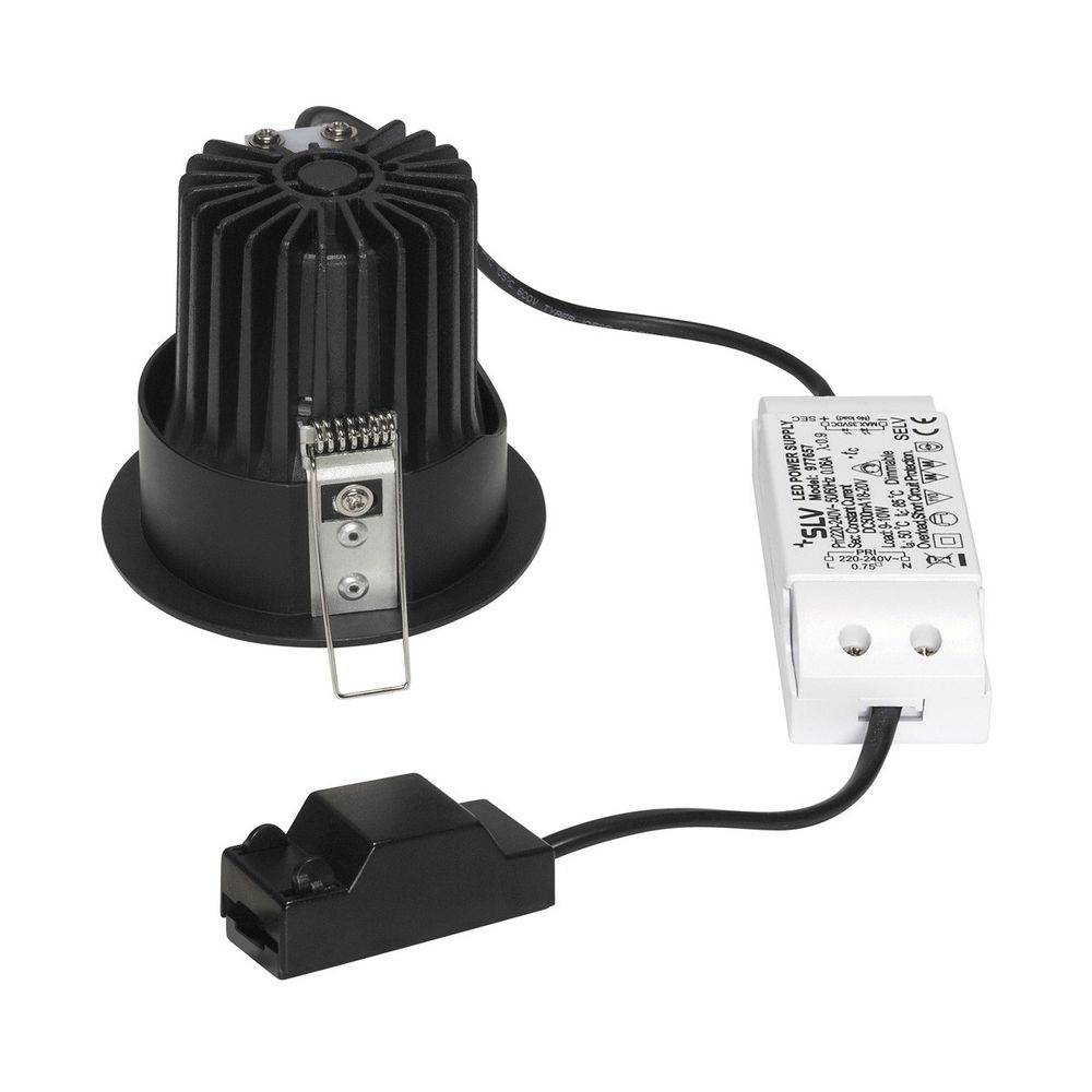 S.Luce SLV H-Light Reflector Schwarz 12W 20° 2700K inkl. Treiber & Clipfeder Meist gekauft