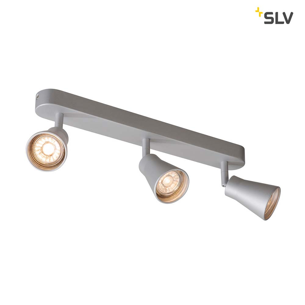 S.Luce SLV Avo Triple Aufbauleuchte Silber Versandkostenfrei