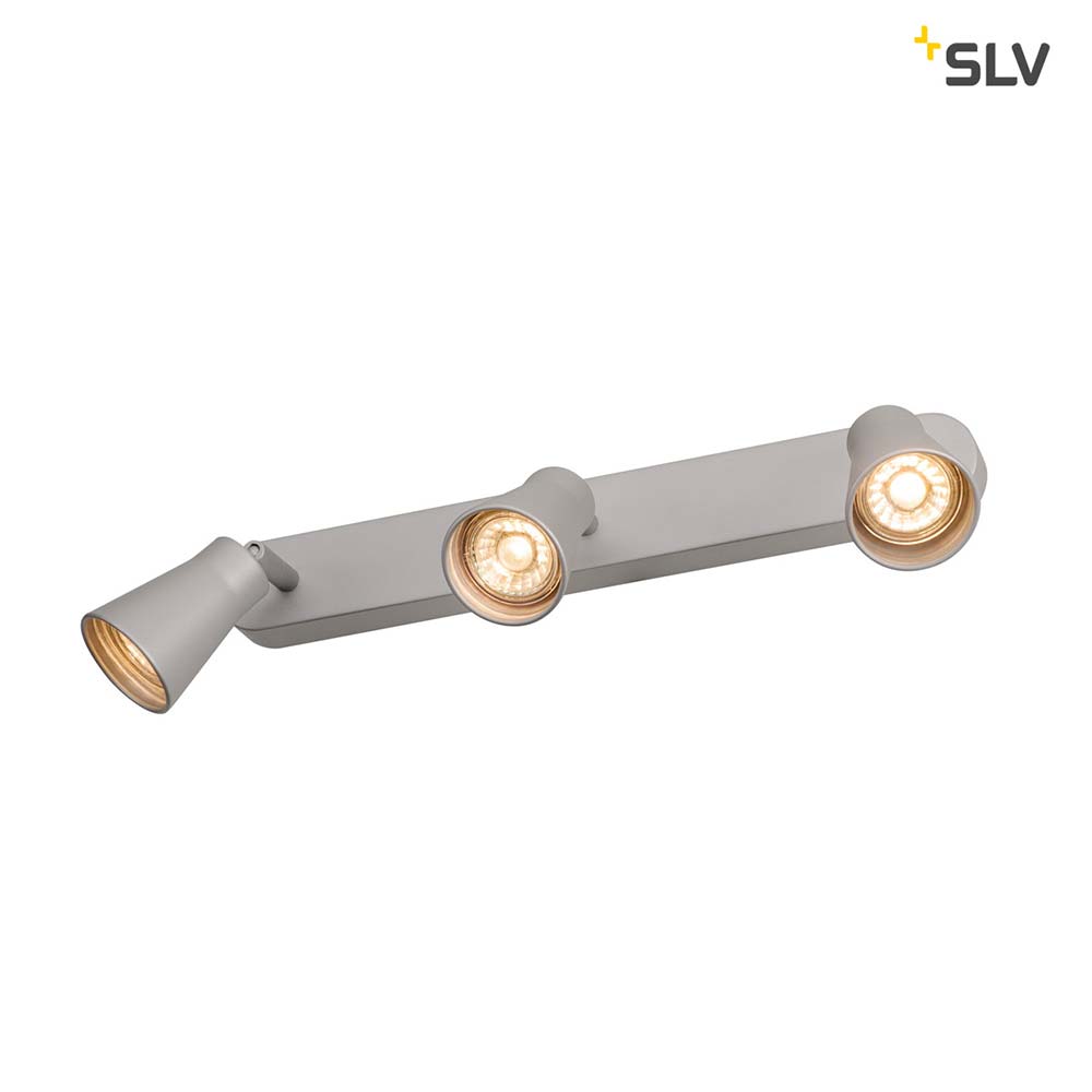 S.Luce SLV Avo Triple Aufbauleuchte Silber Versandkostenfrei