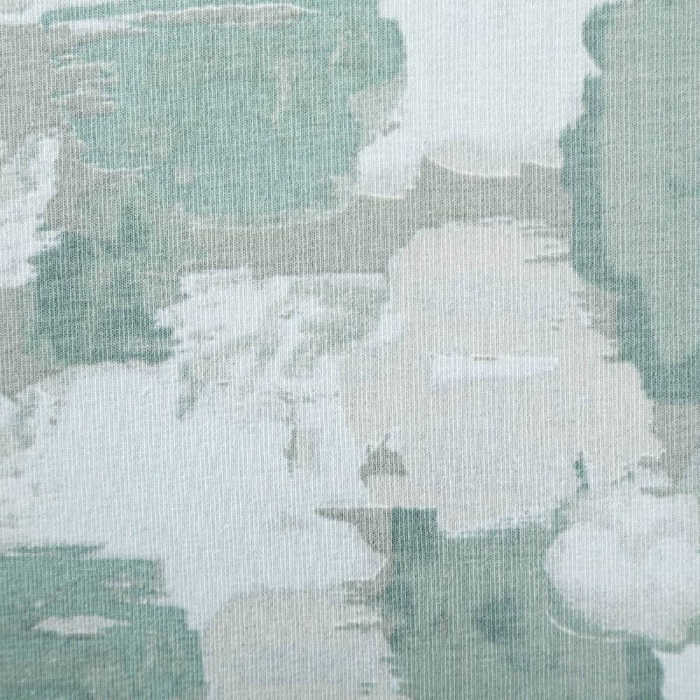 Schöner Leben Jersey Stoff Bio Organic Abstract Painting Pinselstriche grün grau 1,45m Breite Online