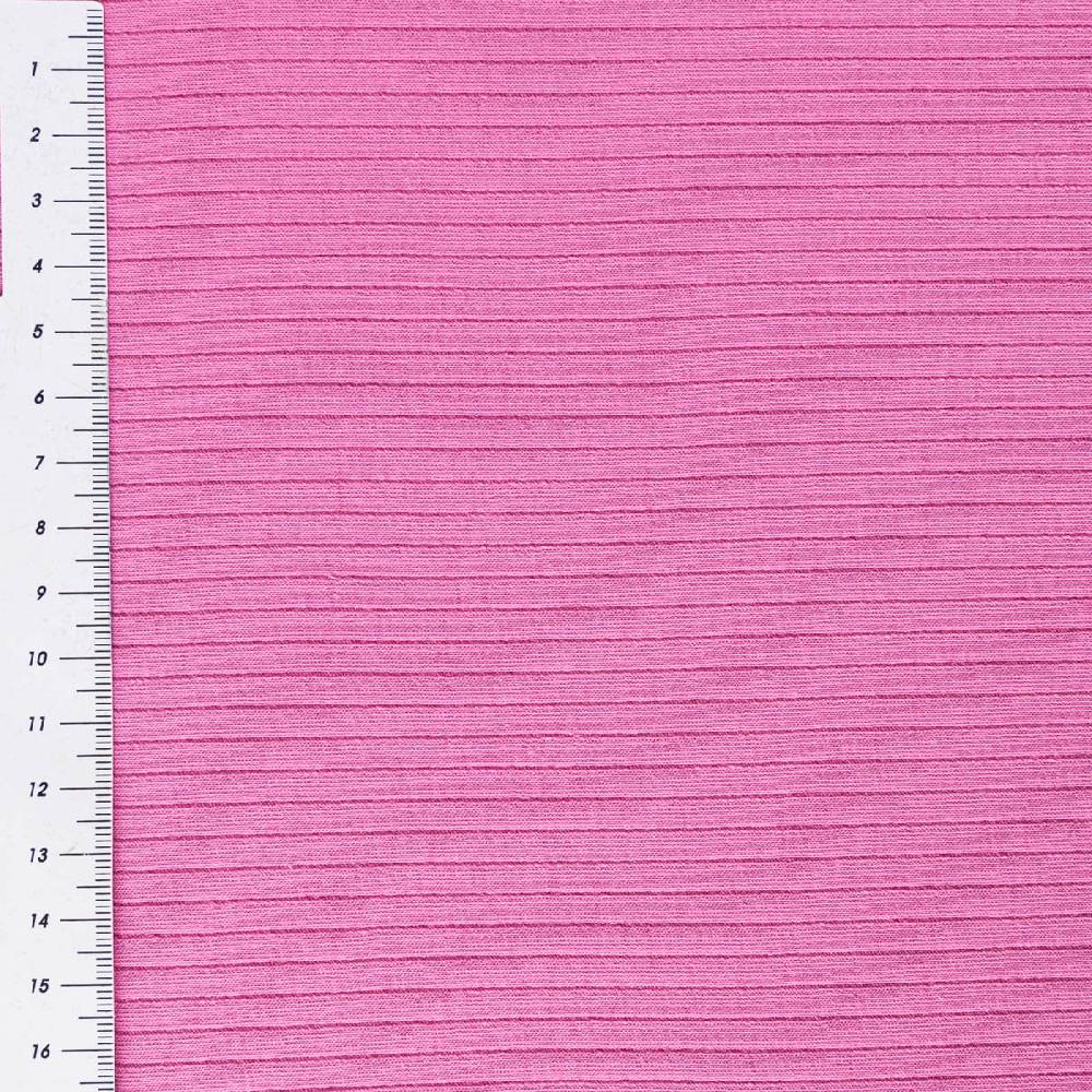 Schöner Leben Interlock Jersey Mandy gerippt einfarbig pink 1,40m Breite Verkauf