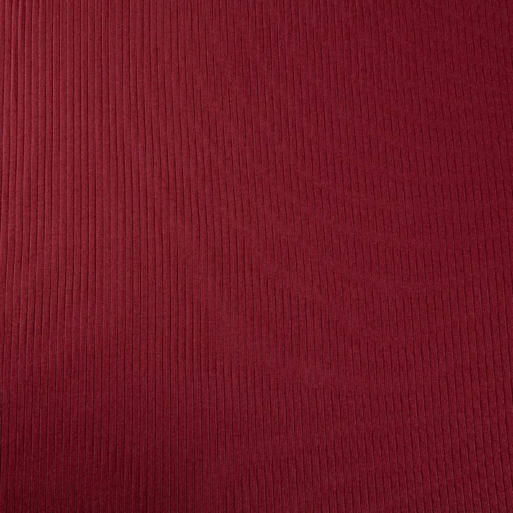 Schöner Leben Interlock Jersey Mandy gerippt einfarbig bordeaux rot 1,40m Breite Angebote