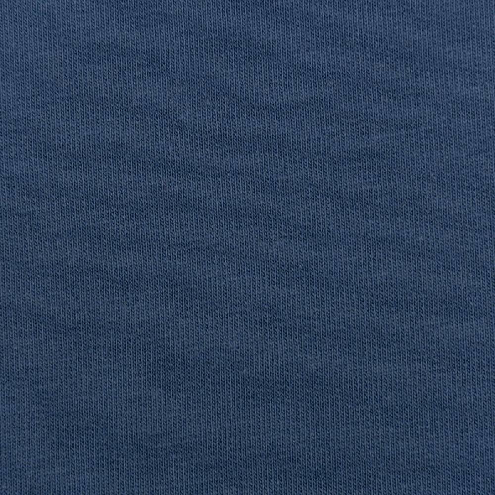 Schöner Leben Organic Bio French Terry uni indigo blau 1,50m Breite Blitzverkäufe
