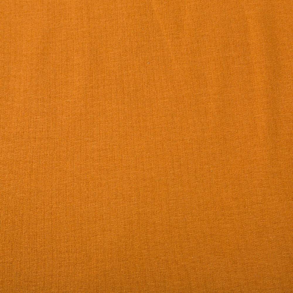 Schöner Leben Sweatstoff Meterware Bio Soft Sweat dünn uni rost braun 1,5m Breite Outlet