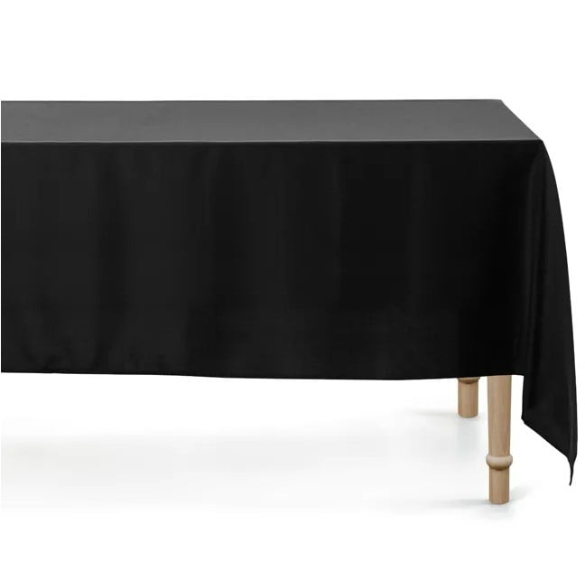 Schöner Leben Tischdecke eckig einfarbig schwarz 180x300cm