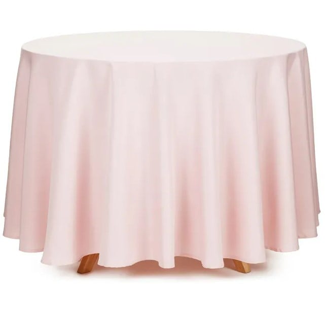 Schöner Leben Tischdecke rund einfarbig rosa 230cm