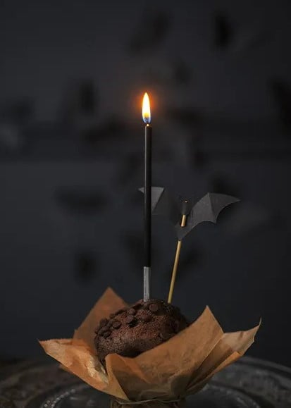 Schöner Leben Cupcake Stecker 6er Pack Bats Fledermäuse schwarz Fabrikverkauf