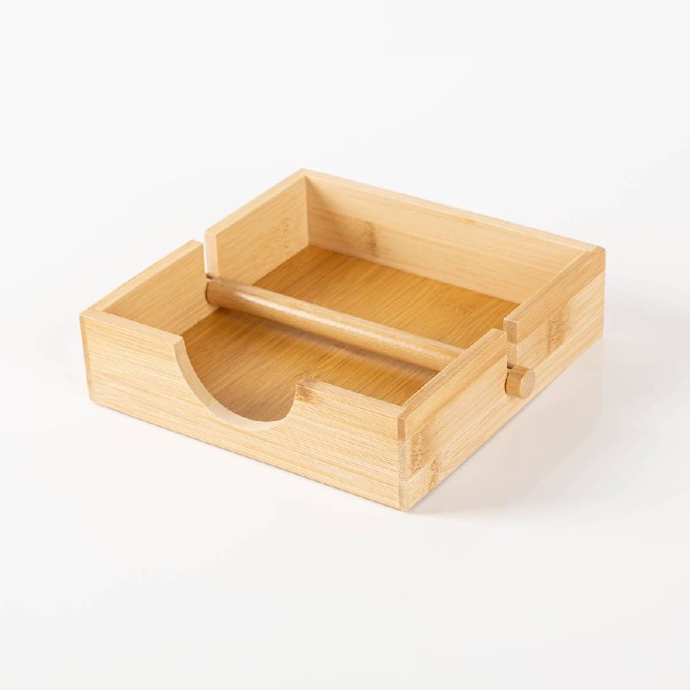 Schöner Leben Serviettenhalter aus Bambus in 185x185x50mm