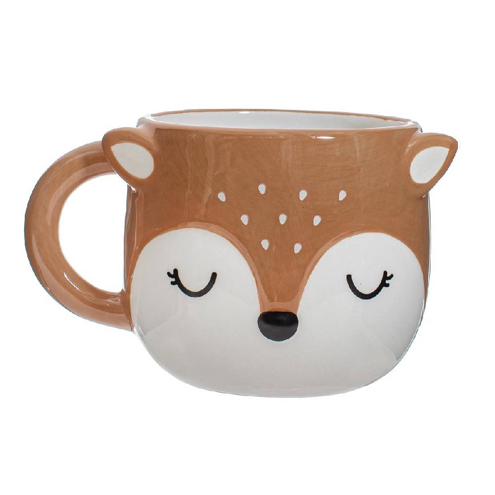 Schöner Leben Tasse Deer Mug Rehkitz handbemalt von Sass & Belle