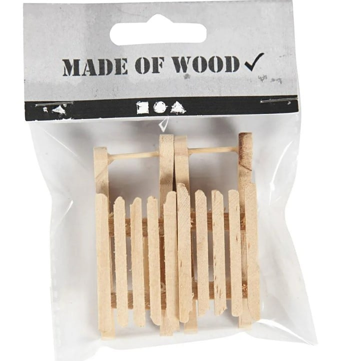 Schöner Leben Schlitten Miniatur aus Holz 6,5x2,5cm im 2er Set von Creativ Company Blitzverkäufe